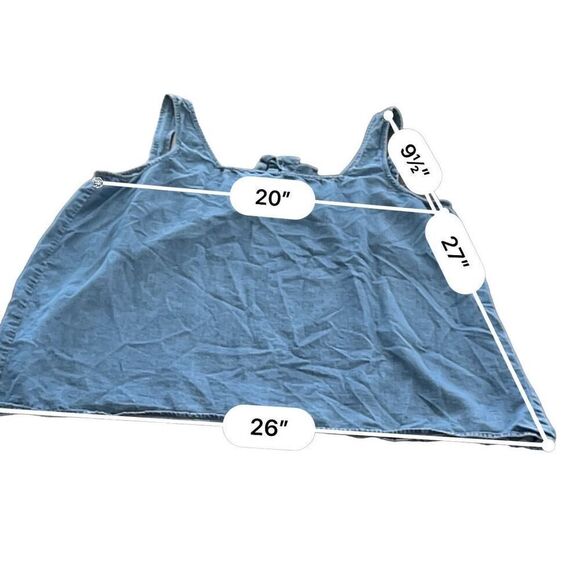 Ann Taylor LOFT Women denim Sleeveless Blouse size XL - Picture 4 of 6